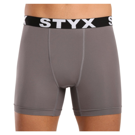 Styx Pánské funkční boxerky tmavě šedé M