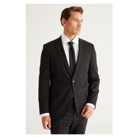ALTINYILDIZ CLASSICS Men's Black Slim Fit Slim Fit Monocollar Suit. AC&Co / Altınyıldız Classics