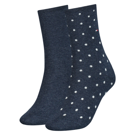 Ponožky Tommy Hilfiger 100001493004 Námořnická modrá džínovina