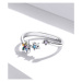 Univerzální stříbrný prsten barevné hvězdičky LOAMOER