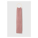 Šátek z vlněné směsi Superdry růžová barva, melanžový