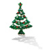 Éternelle Vánoční brož se zirkony Christmas Tree 2 - vánoční stromeček B2095-11120205367601 Bare