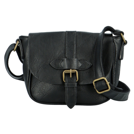 Trendy dámská koženková crossbody kabelka Arlena, černá Paolo Bags