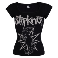Tričko metal dámské Slipknot - Goat Star Logo - ROCK OFF - SKTS22LB