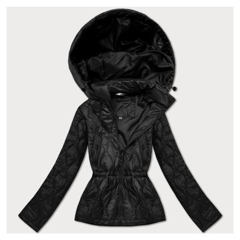 Černá lehká dámská bunda s kapucí Minority (B25-510-1)