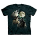 Pánské batikované triko The Mountain - Three Wolf Moon