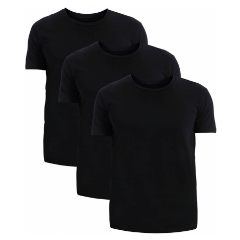 Tezen kvalitní pánské triko do 'U' FTU01 - trojbal černá