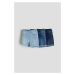 H & M - Džínové šortky 3 kusy - modrá