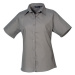 Premier Workwear Dámská košile s krátkým rukávem PR302 Dark Grey -ca. Pantone 431