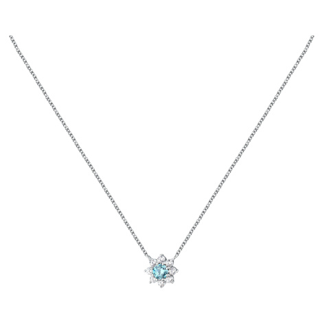 Morellato Půvabný stříbrný náhrdelník s kytičkou Tesori SAIW186
