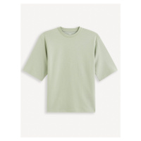 Světle zelené pánské tričko Celio Gehem