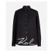 Košile karl lagerfeld karl hem signature shirt černá