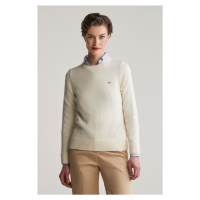 SVETR GANT CLASSIC COTTON C-NECK CREAM