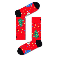 Ponožky Happy Socks Happy Holidays Sock červená barva