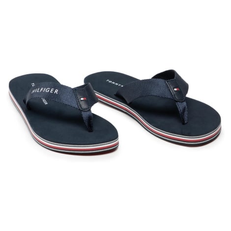 Dámské plážové pantofle Tommy Hilfiger EN0EN00857 0IN silver | Modio.cz