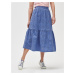 GAP Sukně eyelet midi skirt Modrá