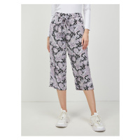 Fialovo-černé vzorované culottes ONLY Nova - Dámské