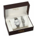 SKYLINE dámská dárková sada hodinek ve stříbrné barvě s náramkem R2014