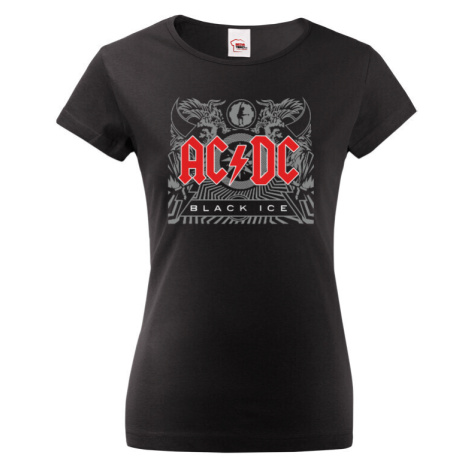 Dámské tričko s potiskem AC DC - parádní tričko s potiskem metalové skupiny AC DC BezvaTriko