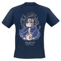 Naruto Sasuke Tričko námořnická modrá