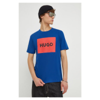 Bavlněné tričko HUGO s potiskem, 50467952