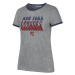New York Rangers dámské tričko Letter Ringer grey