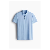 H & M - Tričko's límečkem COOLMAX® Slim Fit - modrá