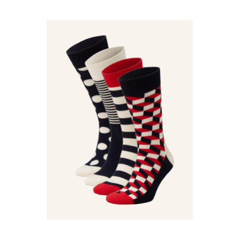 Happy Socks Ponožky Classic Navy V Dárkové Krabičce, Sada 4 Párů 6500 navy