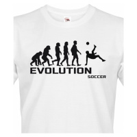 Pánské tričko evoluce fotbalu - ideální dárek pro fotbalistu