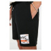 Trendyol Black Regular/Real Fit Mid-Length City Printed Shorts