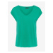 Zelené basic tričko Pieces Kamala