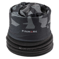 Finmark MULTIFUNCTIONAL SCARF Multifunkční šátek s fleecem, tmavě šedá, velikost