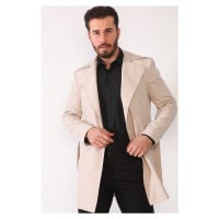 PLT8321 DEWBERRY MEN'S OVERCOAT-BEIGE