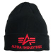 Alpha Industries Čepice 3D Beanie černá | červená