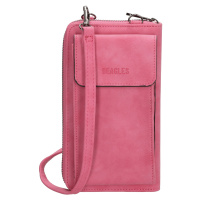 Dámská kabelka na telefon / peněženka s popruhem přes rameno Beagles Rebelle - FUCHSIA - na výšk
