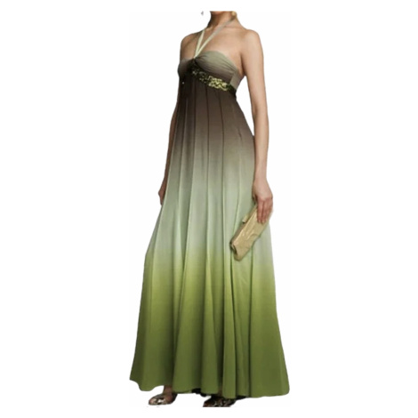 Zelené hedvábné šaty - BCBG MAX AZRIA