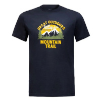 Pánské tričko Jack Wolfskin JW Mountain Trail T Night Blue