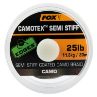 Fox návazcová šňůrka edges camotex semi stiff 20 m-průměr 20 lb / nosnost 9,1 kg