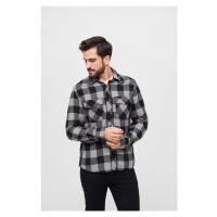 Pánská košile Brandit Checked Shirt - černá, šedá