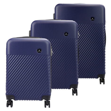 Sada cestovních kufrů Pierre Cardin MED09 x3 Z modrá