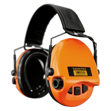 Elektronické chrániče sluchu Supreme Pro-X Slim Sordin® – Oranžová
