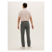 Hladké kalhoty pro velkou a vysokou postavu, normální střih Marks & Spencer šedá