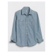 Modrá klučičí košile hambray carpenter shirt