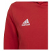 adidas ENTRADA 22 SWEAT HOODIE Juniorská fotbalová mikina, červená, velikost