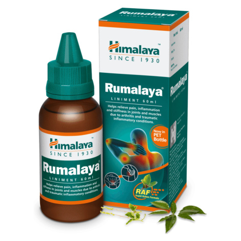 Himalaya Herbals Rumalaya masážní olej 60 ml - k masáži v oblasti kloubů, svalů, šlach a zad