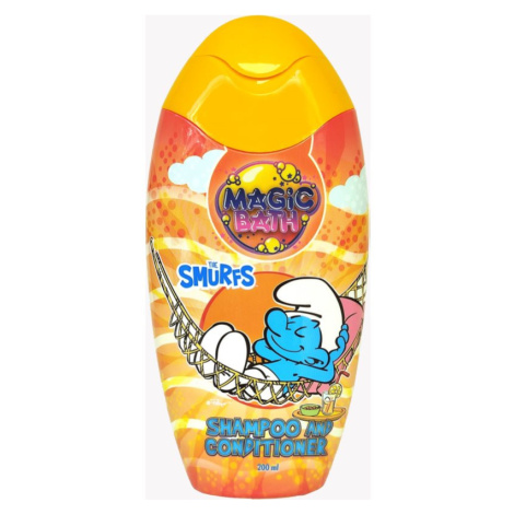 The Smurfs Magic Bath Shampoo & Conditioner šampon a kondicionér pro děti 200 ml