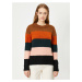 Koton Color Block Sweater