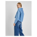 Modrá dámská džínová crop košile GAP