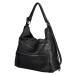 Praktický dámský koženkový kabelko-batoh Alexia, černá