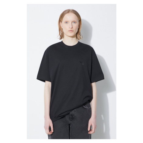 Bavlněné tričko Y-3 černá barva, IV8224